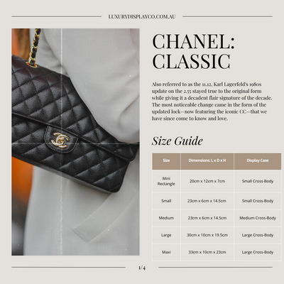 Handbag Size Guides – Luxury Display Co - Designer Bag Cases