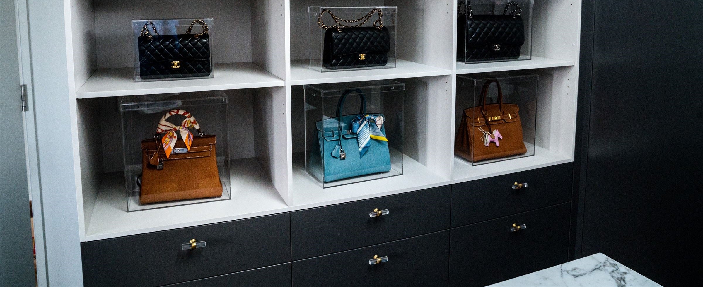 Tote Handbag Display Cases