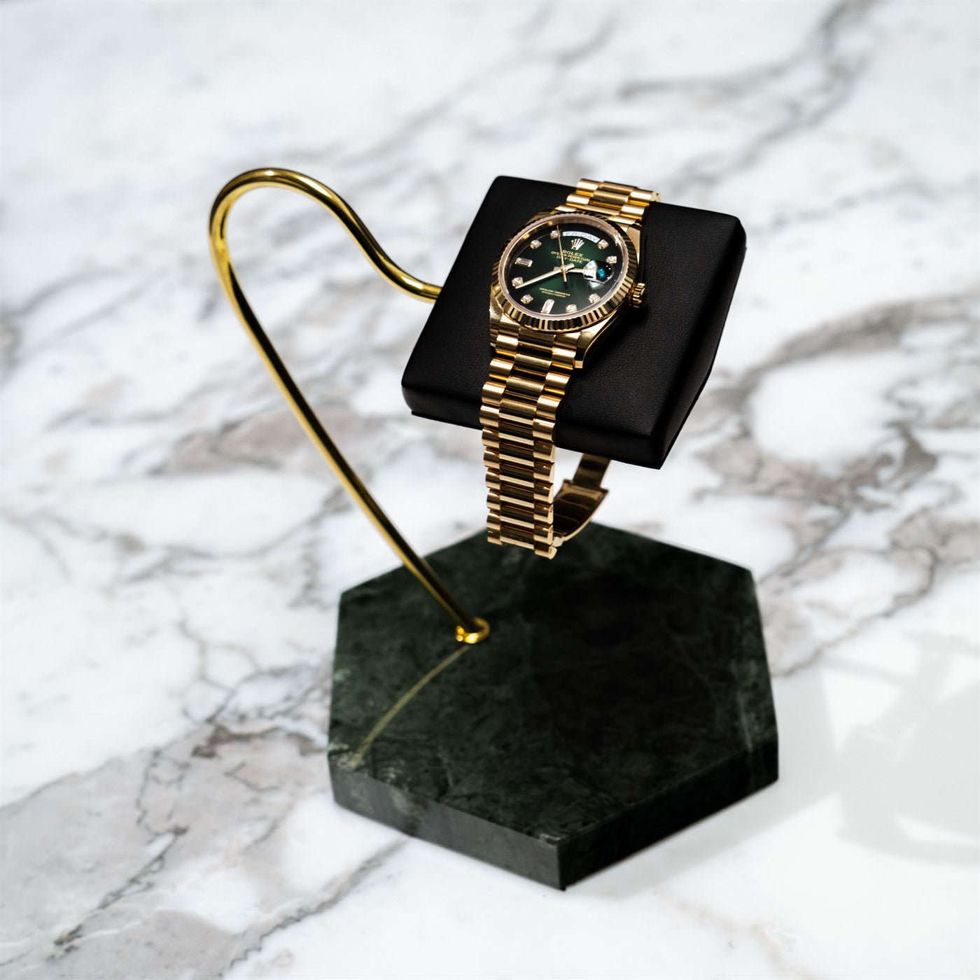 Green Marble Watch Stand - Single