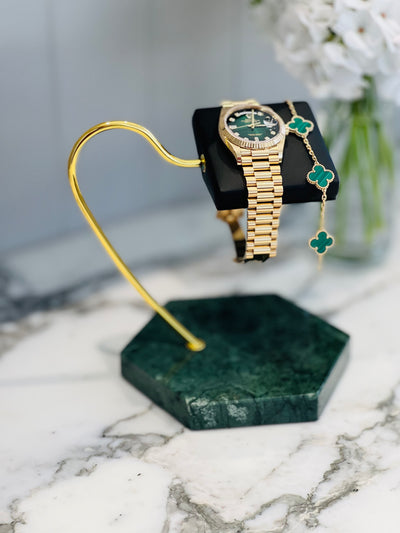 Green Marble Watch Stand - Single